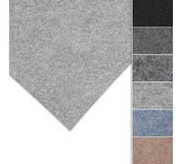 Floordirekt SuperFlex Camper Van Carpet Lining, Velour 4 Way Strech Vehicle Interior Lining for Cars, Vans, Trucks, Motor Homes, Headliner Fabric, Upholstery Cladding (Light Grey, 206 x 100 cm)