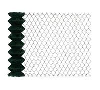 Floordirekt Wire Mesh Fence For Garden Outdoor Fencing Roll Square Mesh Pvc Coated Green 1.5 M X 25 M
