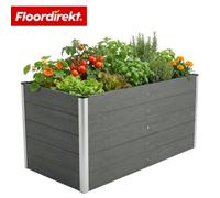 Floordirekt Wpc Raised Garden Bed Delos Weather Resistant Planter For Vegetables Herbs Flowers Anthracite 150 X 70 X 75 Cm