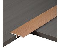 Flooring Ramp/Angle Trim， Carpet Floor Transition Strip PVC Plastic Metal Self-Adhesive Easy Cut(Style3)