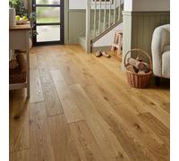 Flooring Revolution Origin Natural Oak Engineered Real Wood Top Layer Flooring, 1.44M²