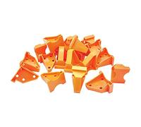 Flooring Spacers, 20 Pack Laminate Wood Flooring Tools, Floor Spacers with 1/4” and 1/2” Gap, Compatible with Vinyl Plank, Reinrorced Composite Floor, Hardwood & Floating Floor, Stable Triangle