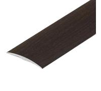 Flooring Threshold Transition Strip, Metal Transition Strip for Floors, Tiles, Doors, Walls Multicolor 90-130cm(Black,L90cm/2.95ft)
