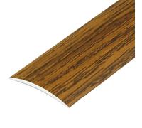 Flooring Threshold Transition Strip, Metal Transition Strip for Floors, Tiles, Doors, Walls Multicolor 90-130cm(Dark Brown,L130cm/4.27ft)