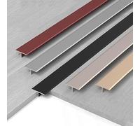 Flooring Threshold Transition Strip, Self Adhesive Aluminum Threshold T Molding Floor Transition Edging Strip Multicolor Multiple Sizes(Gold,3.3cm)
