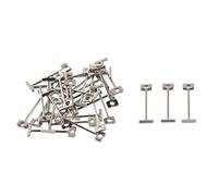 Flooring Tiles, Deosdum Tile Levelling Steel Needles 100Pcs T-Pins Replacement Steel Needles Tile Leveler Floors Walls Builing Construction Tools T Pins