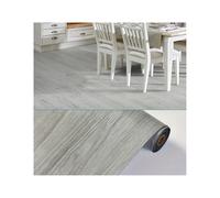 Flooring Tiles Self Adhesive, Sticky Flooring 3/10m Wood Grain PVC Floor Stickers Self-Adhesive Waterproof Living Room Bedroom Cabinet Home Thickening(Dark Grey Wood,40cmX10m)
