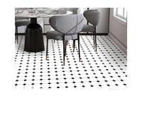 Flooring Tiles Self Adhesive, Sticky Flooring 9PCS Self-Adhesive Waterproof Floor Stickers Home Decoration Black & White Printed Patterns Non-Slip Ti(ZxDB-4T36P20-138-ZZ)