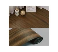 Flooring Tiles Self Adhesive Waterproof 3/10m Wood Grain PVC Floor Stickers Self-Adhesive Waterproof Living Room Bedroom Cabinet Home Thickening(Dark Brown Wood,40cmX3.0m)