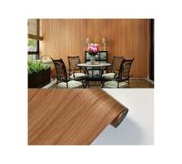 Flooring Tiles Self Adhesive Waterproof 3/10m Wood Grain PVC Floor Stickers Self-Adhesive Waterproof Living Room Bedroom Cabinet Home Thickening(Redwood,40cmX10m)