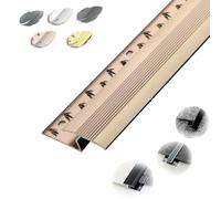 Flooring Transition Strips Aluminum Carpet Edging Strips Height Less Than 11mm, Carpet To Tile Threshold Strip Reducer, Carpet Edge Trim Strip, Laminate/wood To Carpet Threshold(Red,Wide 4cm (Z-