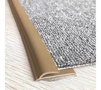 Flooring Transition Strips, Extra Long Carpet Edge Trim Self Adhesive, Flexible PVC Carpet Edge Trim Strip, for Carpet Thickness Within 6mm(Camel,Length-4m(13.1ft))