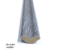 FloorMatch Boston Grey Oak Scotia Beading Flooring Edging Strips 10 X 2.4M Long Lengths Laminate And Wood Beading Trims
