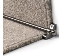 FloorMatch Hollow Stair Carpet Runner Rods - Easy To Install Affordable Stair Rod Bars - Pewter Finish - 70Cm (27.5") Width