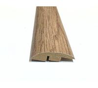 FloorMatch Laminate Wood Flooring Mdf Ramp Edge Threshold Trim 0.9M Length Strip - New York Oak