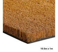 FloorMatch Natural Coconut Coir Matting 1M Width Indoor Outdoor Use Heavy Duty Entrance Matting (10.5M X 1.m)