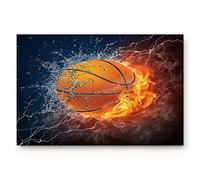 Floormats Flaming Basketball Bathroommat Waterproof Door Mat Washable Carpet For Home Hall Bathroom 40X60 CM