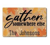 Floormats Gather Somewhere Else, Personalized Custom Fall Bathroommat Washable Entrance Rug Waterproof Carpet For Kitchen Bathroom Hall 40X60 CM