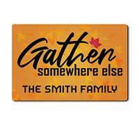Floormats Gather Somewhere Else, Personalized Custom Fall Carpet Anti Slip Doormat Washable Bathroommat For Kitchen Bathroom Bath 40X60 CM