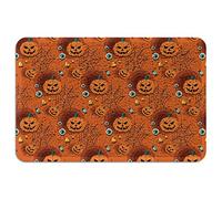 Floormats Halloween Jack O' Lantern Spider Web Door Mat Washable Entrance Rug Anti Slip Doormat For Office Home Bathroom 40X60 CM