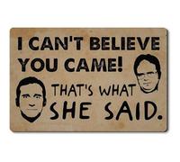 Floormats I Can’T Believe You Came That’S What She Said Bathroommat Washable Entrance Rug Durable Doormat For Home Office Kitchen 40X60 CM
