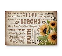 Floormats Inspirational Faith Hope Love Strength Quotes Door Mat Waterproof Bathroommat Washable Entrance Rug For Kitchen Entry Hall 40X60 CM