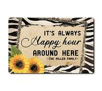 Floormats It'S Always Happy Hour Around Here Bathroommat Anti Slip Doormat Washable Entrance Rug For Bathroom Office Home 40X60 CM