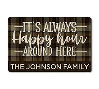 Floormats It'S Always Happy Hour Around Here Bathroommat Washable Doormat Anti Slip Floor Door Mat For Hall Entry Home 40X60 CM