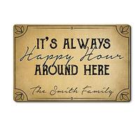 Floormats It'S Always Happy Hour Around Here Floor Door Mat Multipurpose Entrance Rug Anti Slip Bathroommat For Bathroom Office Home 40X60 CM