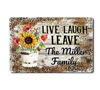 Floormats Live Laugh Leave Doormat Washable Bathroommat Waterproof Entrance Rug For Entry Hall Kitchen 40X60 CM