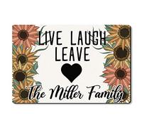 Floormats Live Laugh Leave Doormat Washable Floor Door Mat Waterproof Entrance Rug For Hall Bathroom Home 40X60 CM