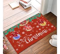 Floormats Merry Christmas Ball Snowflake Bathroommat Multipurpose Entrance Rug Anti Slip Doormat For Entry Office Bath 40X60 CM