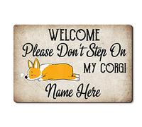 Floormats Please Don'T Step On My Corgi Bathroommat Durable Doormat Anti Slip Entrance Rug For Kitchen Home Entry 40X60 CM
