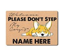 Floormats Please Don'T Step On My Corgi Bathroommat Multipurpose Entrance Rug Waterproof Floor Door Mat For Kitchen Entry Bathroom 40X60 CM