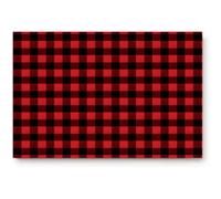 Floormats Rustic Red Black Buffalo Check Plaid Pattern Doormat Washable Entrance Rug Waterproof Bathroommat For Hall Entry Home 40X60 CM