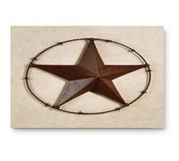 Floormats Rustic Western Texas Lonely Stars Door Mat Durable Bathroommat Multipurpose Entrance Rug For Kitchen Entry Bath 40X60 CM
