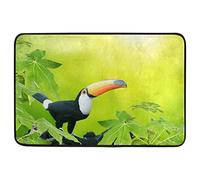 Floormats Toucan Bird Summer Rainforest Floor Door Mat Multipurpose Entrance Rug Washable Doormat For Kitchen Bathroom Home 40X60 CM