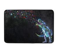 Floormats Tyrannosaurus Rex Dino Rainbow Galaxy Bathroommat Anti Slip Entrance Rug Washable Doormat For Hall Home Entry 40X60 CM