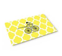 Floormats Yellow Dinosaur Bicycle Floor Door Mat Durable Doormat Anti Slip Carpet For Home Hall Bath 40X60 CM