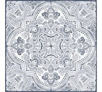 Floorpops 30.48cm x 30.48cm Hastings Peel & Stick Floor Tiles, Blue & Grey