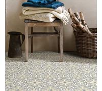 Peel & Stick Vinyl Floor Tiles 10pcs Per Pack Marble Moroccan Floral Pattern Floor Pops - 21 Styles Sticky Back - Self Adhesive ANTICO FP2947