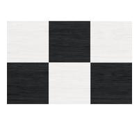 FloorPops Chris Loves Julia 12-in by 12-in Lawrence Black Peel and Stick Floor Tiles, FP5059