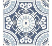 Floorpops Ezra Blue Peel & Stick Floor Tiles, Fp4664