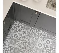 FloorPops Floor Pops Valencia Grey Self Adhesive Vinyl Floor Tiles Pack Of 6 (1.12Sqm)