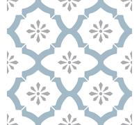 WallPops FP2943 Alfama Peel & Stick Floor Tiles, Multi-Colour, 12 x 12 inches