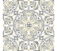 Peel & Stick Vinyl Floor Tiles 10pcs Per Pack Marble Moroccan Floral Pattern Floor Pops - 21 Styles Sticky Back - Self Adhesive ANTICO FP2947