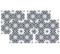 FloorPops FP2944 Sevilla Peel & Stick Floor Tiles, Gray, 60" L x 24" W x 0.06" T (Pack of 4)