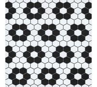 FloorPops FP3931 Biscotto Floor Tiles, Black, 12" L x 12" W x 0.6" T