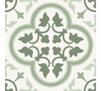 Floorpops Fp6537 Remy Green Peel & Stick Floor Tiles