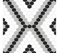 Floorpops Leyton Black Peel And Stick Floor Tiles Fp2950